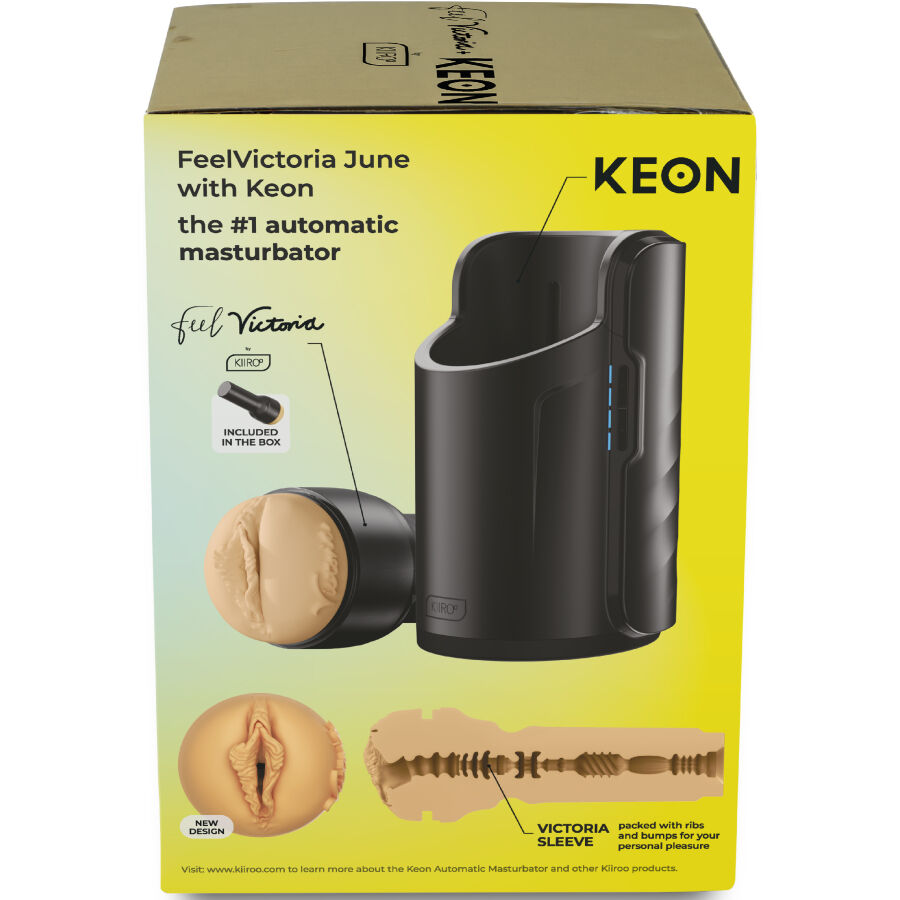 KIIROO - Keon WiFi Combo Victoria June Automatisk masturbator + Feel Stroker