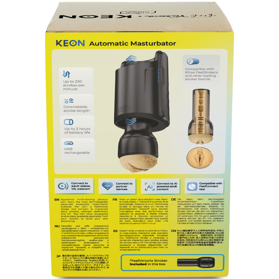 KIIROO - Keon WiFi Combo Victoria June Automatisk masturbator + Feel Stroker