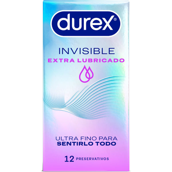DUREX - Extra Lubricated Invisible Tynne Kondomer 12 stk