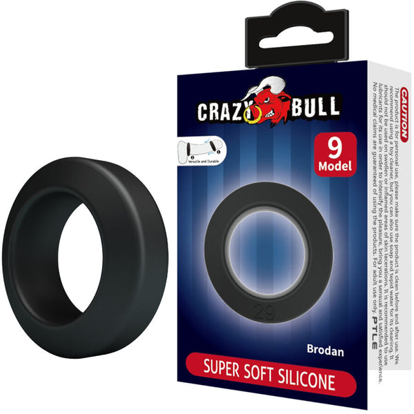 CRAZY BULL - Brodan Silikon-penisring Modell 9