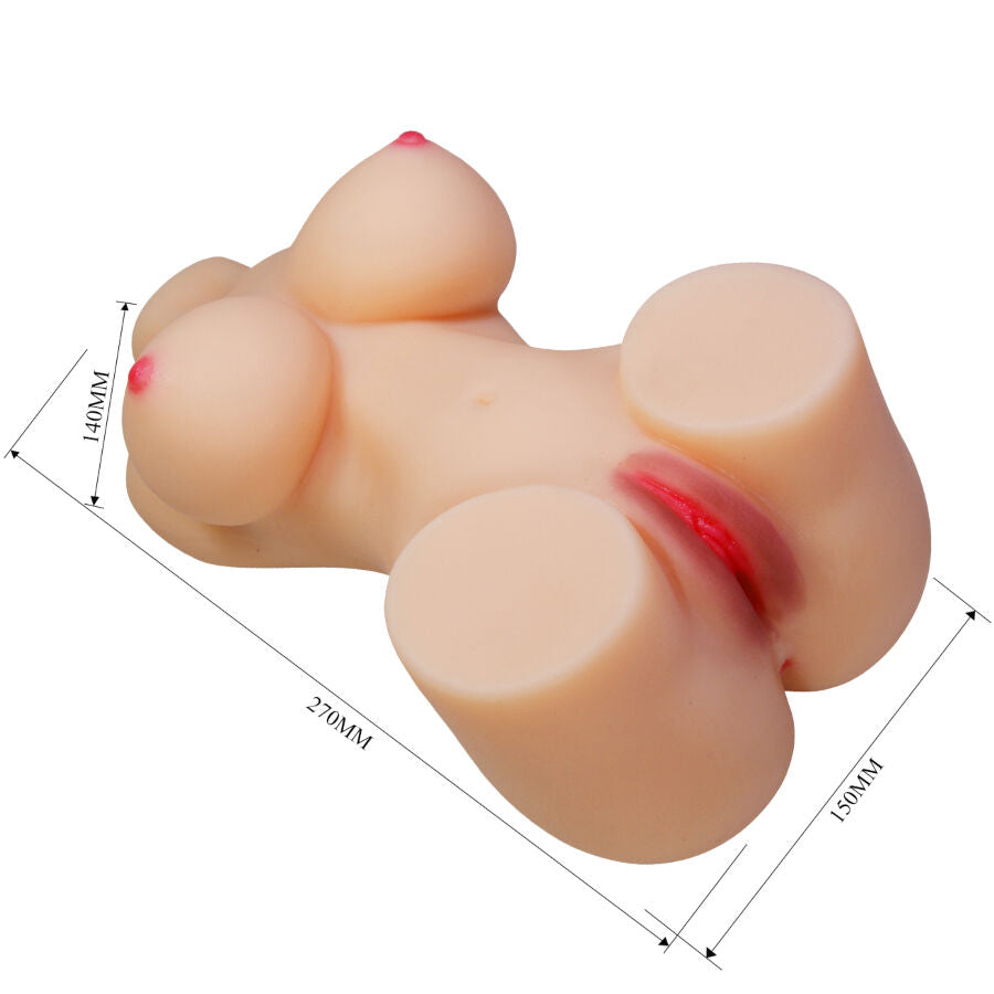 CRAZY BULL - Hetty Realistisk kvinnelig torso Vagina & anus 1,9 kg