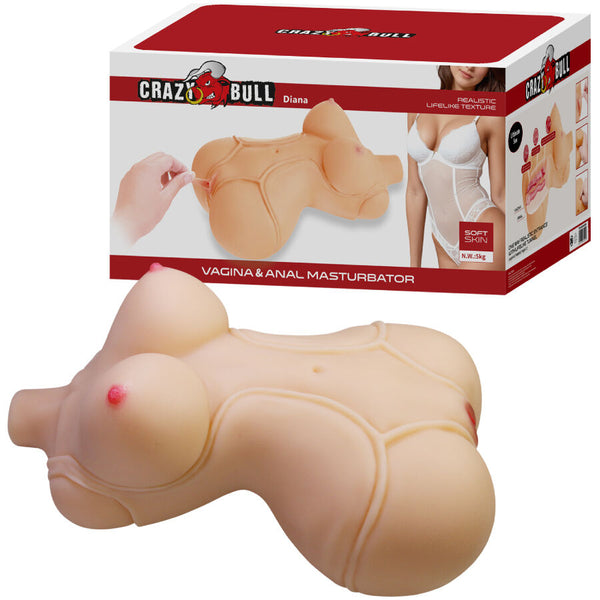 CRAZY BULL - Diana Realistisk torso-masturbator 5 kg