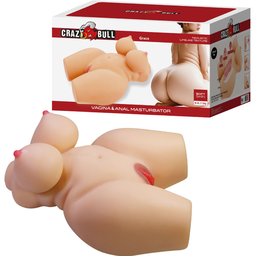 CRAZY BULL - Grace Realistisk torso-masturbator 7,5 kg
