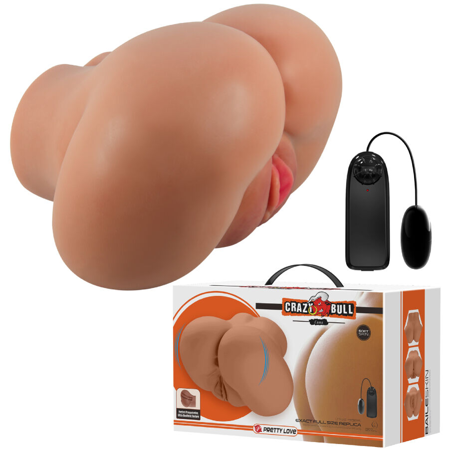 CRAZY BULL - Luna Rumpe-masturbator med vagina & anus Fjernkontroll