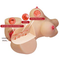 CRAZY BULL - Emma Realistisk kvinnelig torso Vagina & anus 4,8 kg
