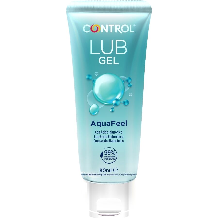 CONTROL - Aquafeel Glidemiddel med Hyaluronsyre 80 ml