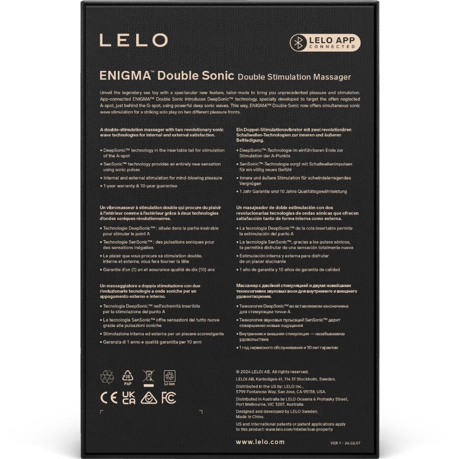 LELO - Enigma Double Sonic Klitoris- og G-punktsvibrator