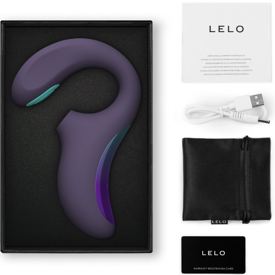 LELO - Enigma Double Sonic Klitoris- og G-punktsvibrator Cyber Purple