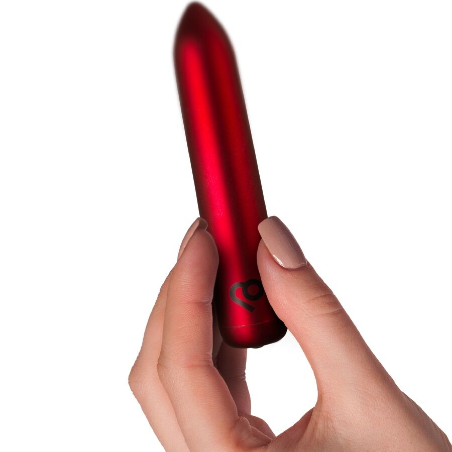 ROCKS-OFF - Oppladbar vibrerende kule Poppy Red
