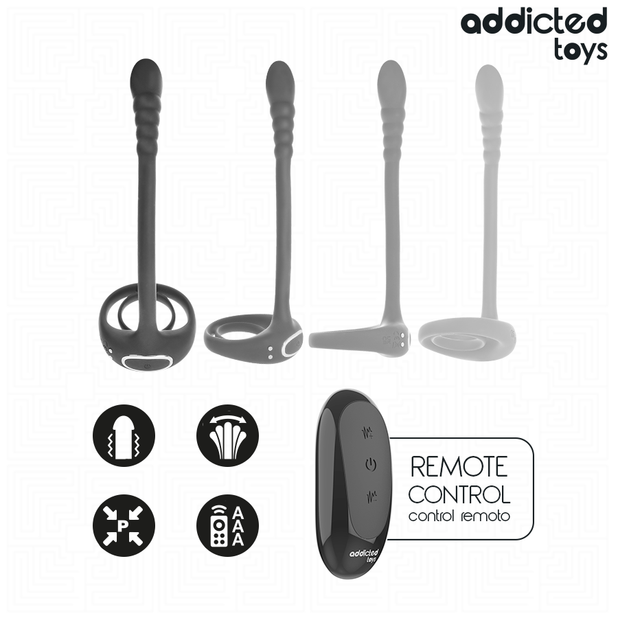 ADDICTED TOYS - Penisring med Analplugg