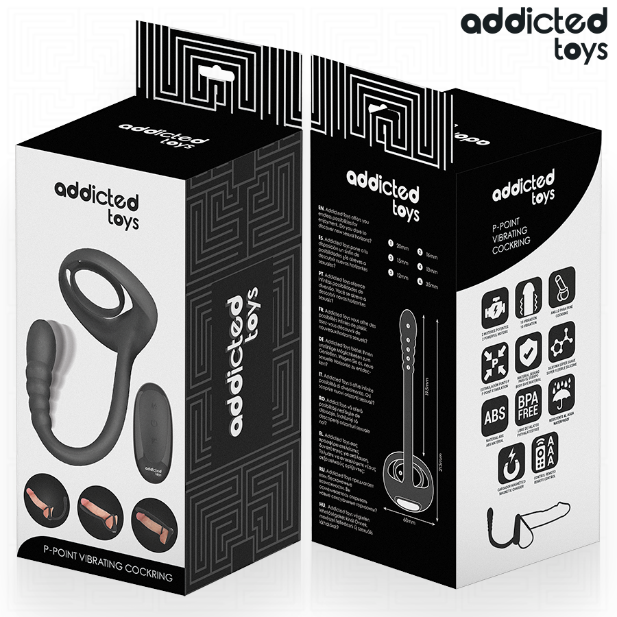 ADDICTED TOYS - Penisring med Analplugg