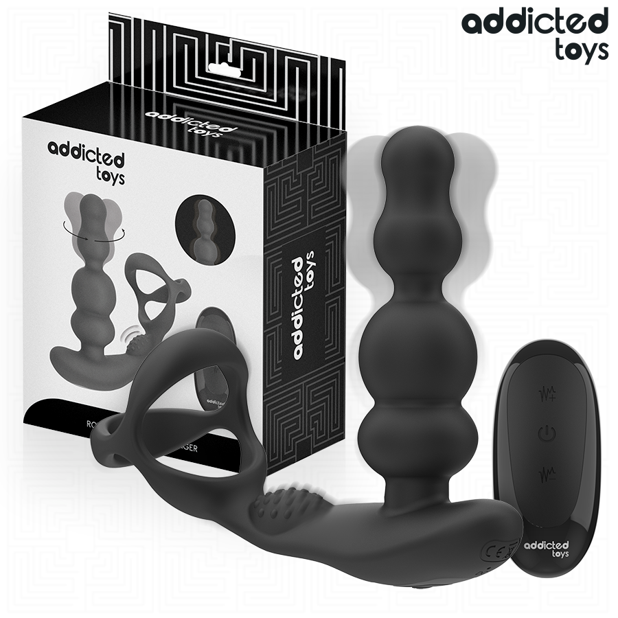 ADDICTED TOYS - Roterende Prostatamassasjer med Fjernkontroll