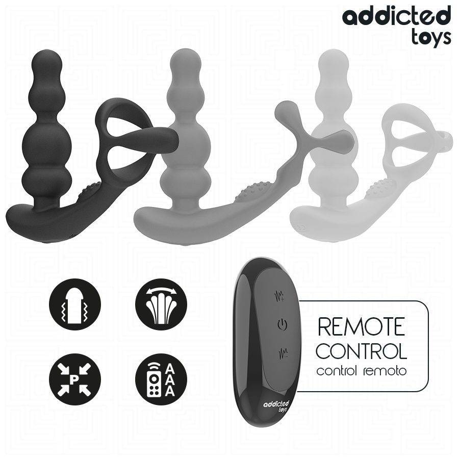 ADDICTED TOYS - Roterende Prostatamassasjer med Fjernkontroll