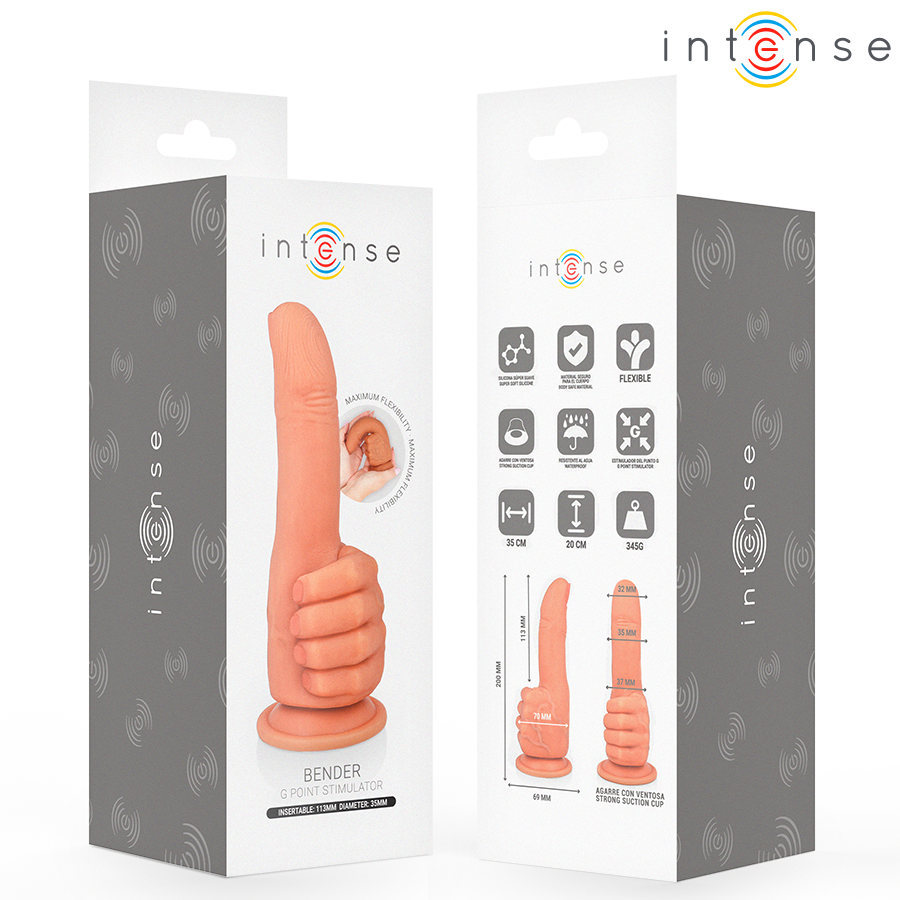 INTENSE - Bender G-punktstimulator Fleksibel Hånd 11,3 cm