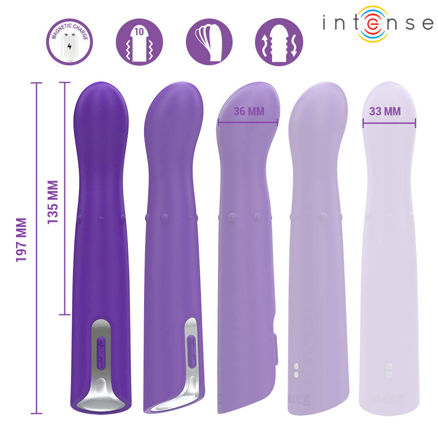INTENSE - Helena Up & Down vibrator med kuler 13,5 cm