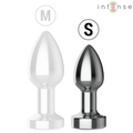 INTENSE - Vibrerende Metall Analplugg med LED-lys og Fjernkontroll S