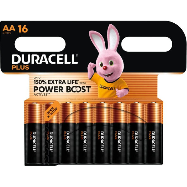 DURACELL - AA Alkalisk Batteri 16-pk