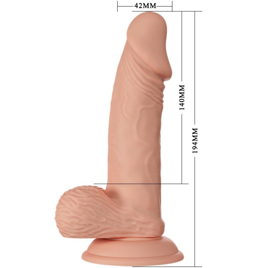 BAILE - Beautiful Encounter Zebulon Realistisk Dildo Naturlig 19,4 cm