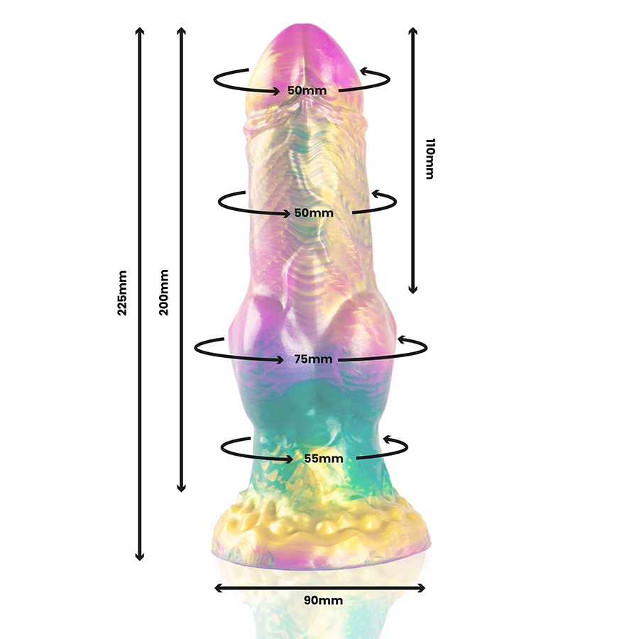 EPIC - Iris Silikondildo Rainbow Testicles of Pleasure