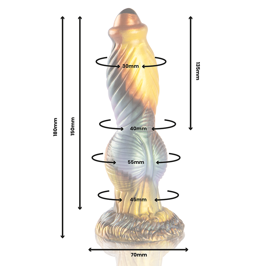 EPIC - Phoenix Vibrerende dildo med fjernkontroll