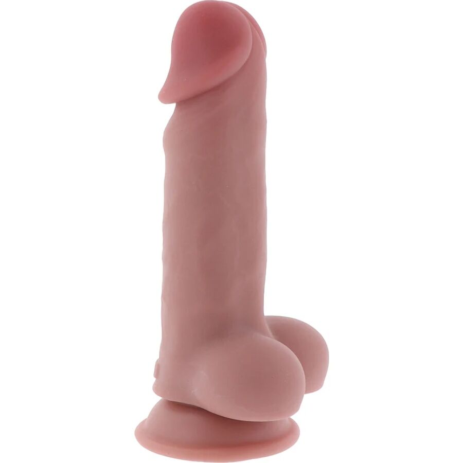 GET REAL - Deluxe Realistisk Dildo med Baller Ekstra Tykk 17 cm