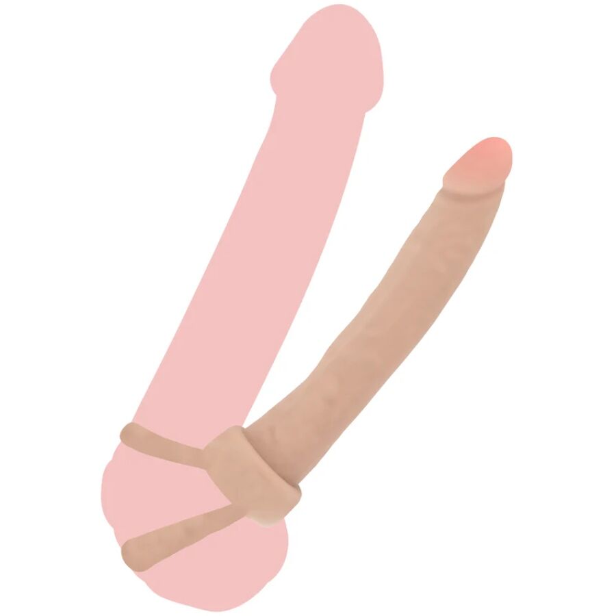 GET REAL - Double Trouble Silikon Analpenetrator 16 cm
