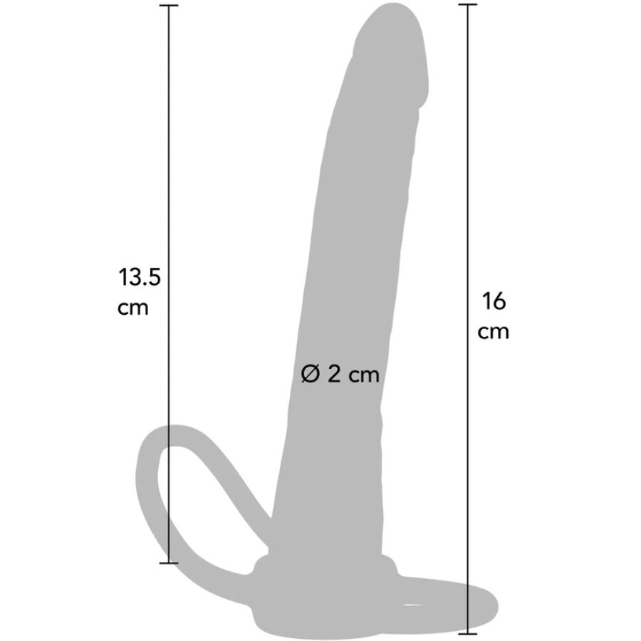 GET REAL - Double Trouble Silikon Analpenetrator 16 cm