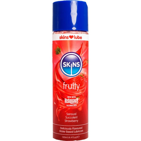 SKINS - Fruity Vannbasert glidemiddel Jordbær 130 ml
