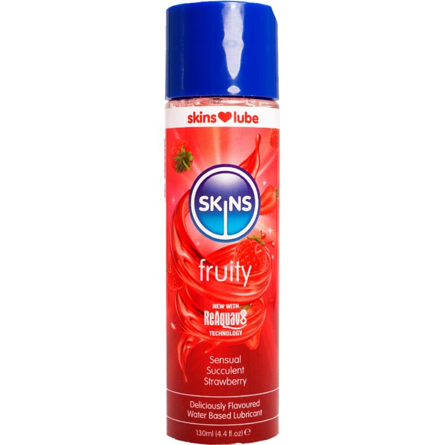 SKINS - Fruity Vannbasert glidemiddel Jordbær 130 ml
