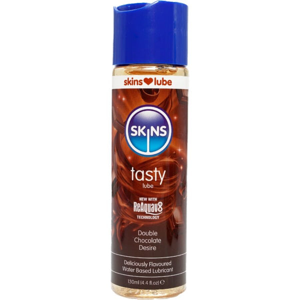 SKINS - Tasty vannbasert glidemiddel Dobbel sjokolade 130 ml