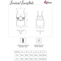 LIVCO CORSETTI FASHION - Sensual Snowflake Chemise, Truse og Julehårbånd