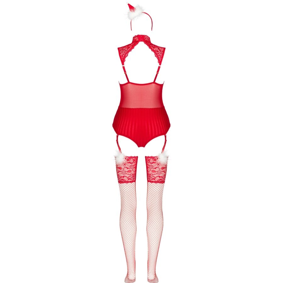 LIVCO CORSETTI FASHION - Limpid Snowflakes Body, Strømper og Julehårbånd