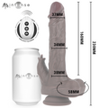 Mr Intense - Morgan Realistisk Vibrator med Støtefunksjon og Fjernkontroll 23 cm