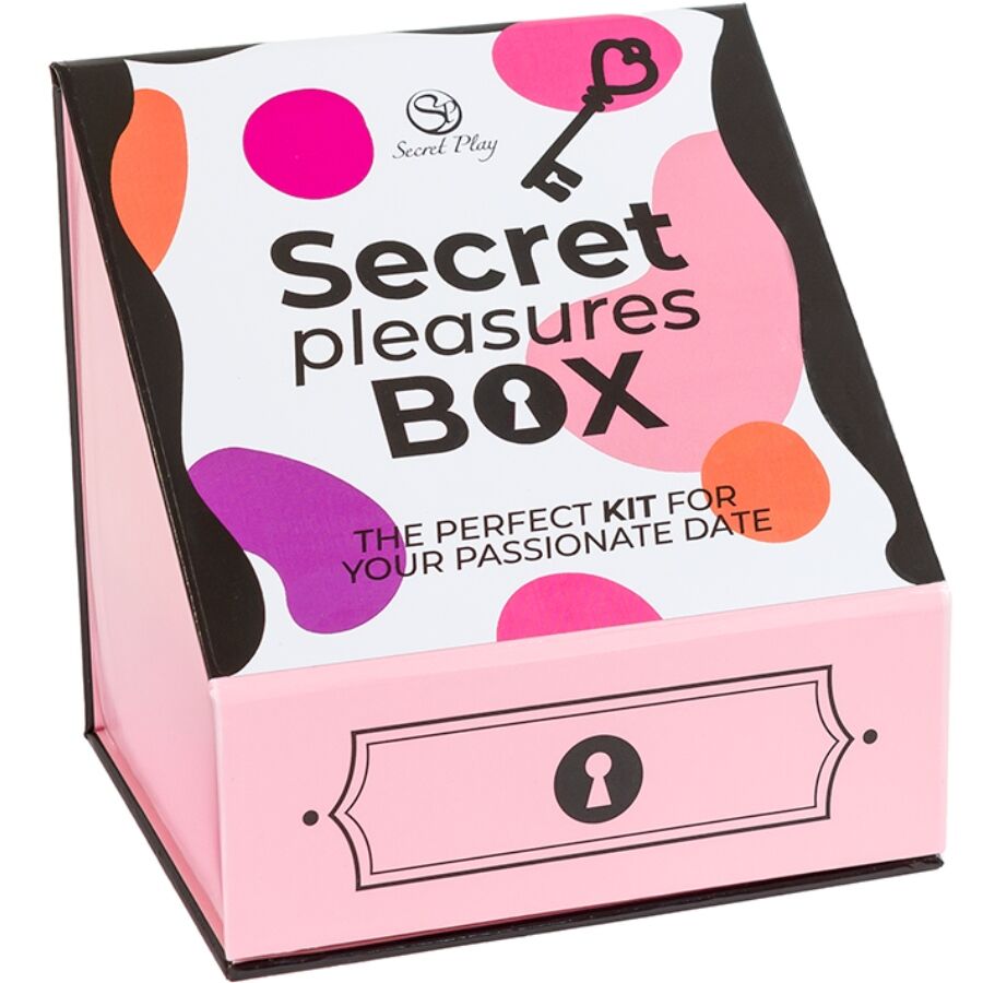 SECRET PLAY - Pleasures Box for Par: Terninger + Vibrerende Egg + Fjærpisk