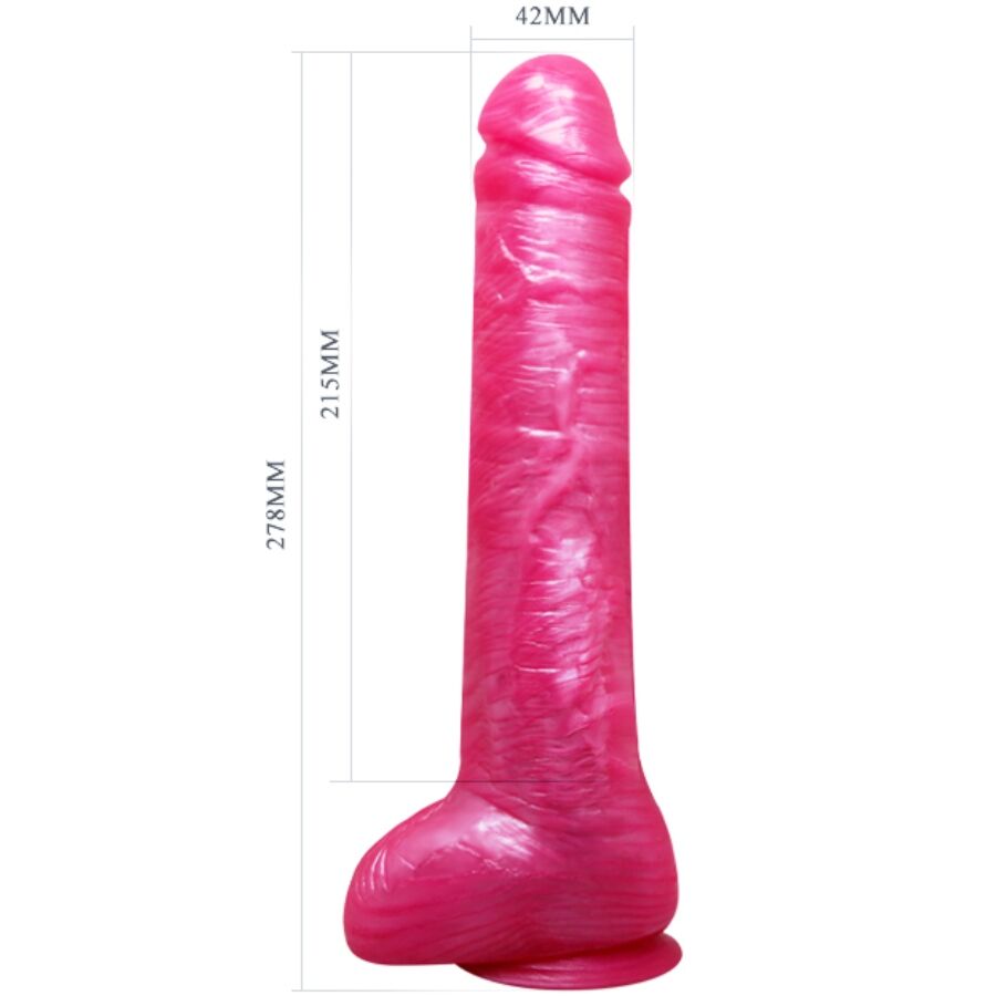 BAILE - Realistisk vibrator Rosa med sugekopp