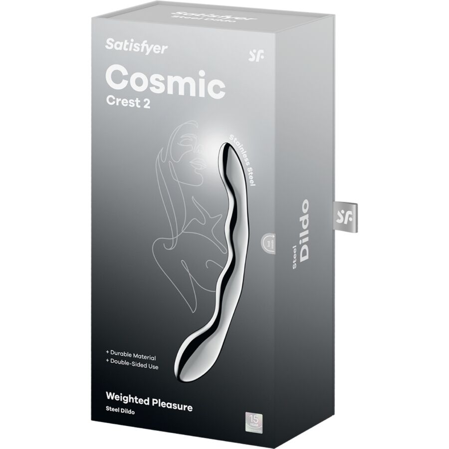 SATISFYER - Cosmic Crest 2 Dobbel Ståldildo