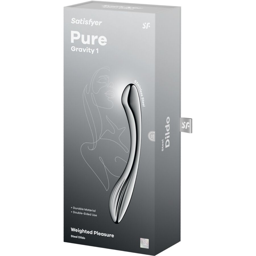 SATISFYER - Pure Gravity 1 Dobbel Ståldildo