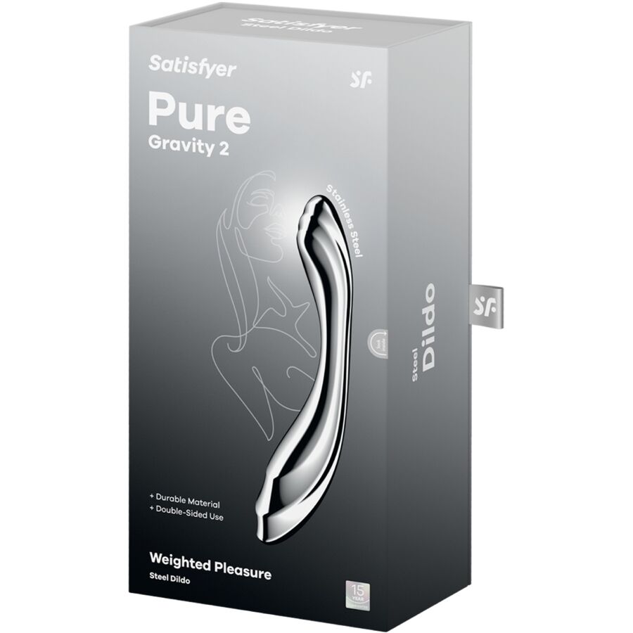 SATISFYER - Pure Gravity 2 Dobbel Ståldildo