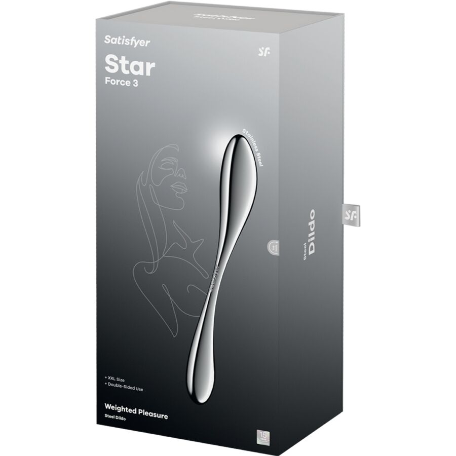 SATISFYER - Star Force 3 Dobbel Ståldildo