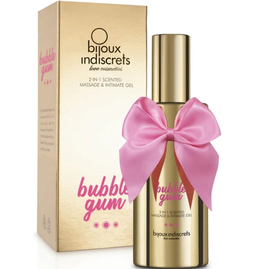 BIJOUX - Bubble Gum 2-i-1 Duftende Massasje- og Intimgel 100 ml
