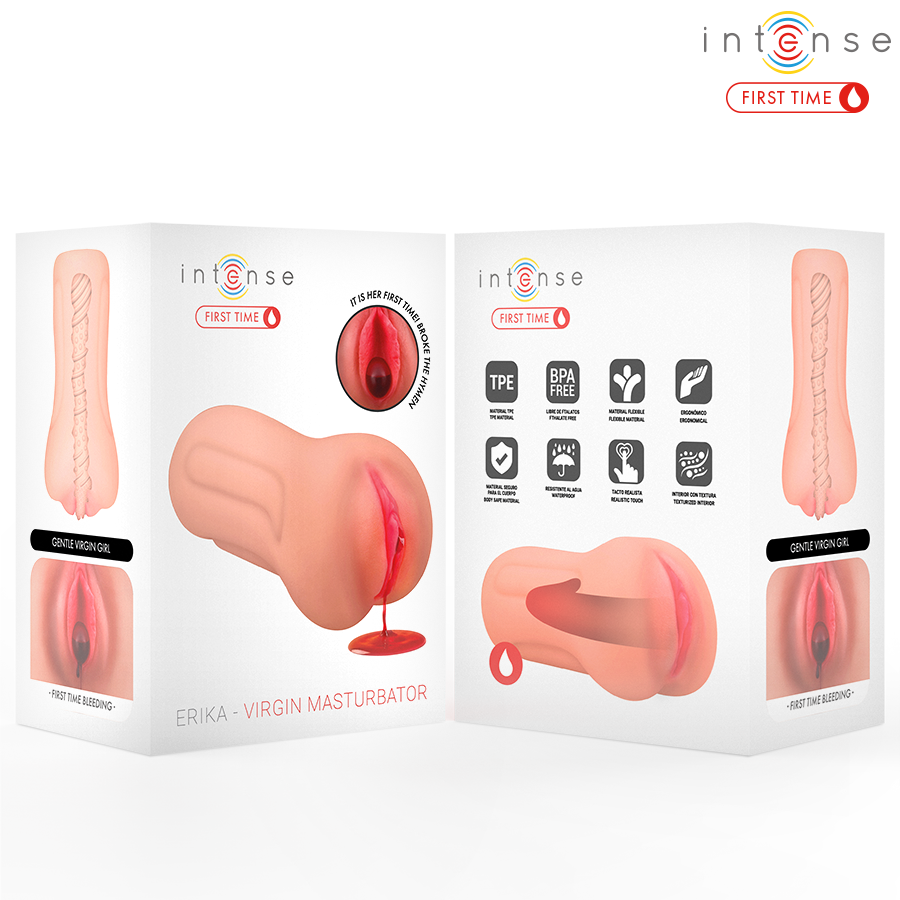 INTENSE FIRST TIME - Erika Virgin Vagina-masturbator