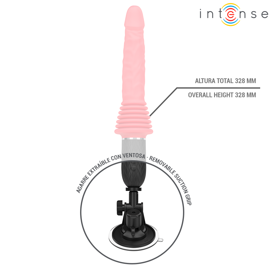 INTENSE - Cynthia Støtende vibrator med varme og fjernkontroll