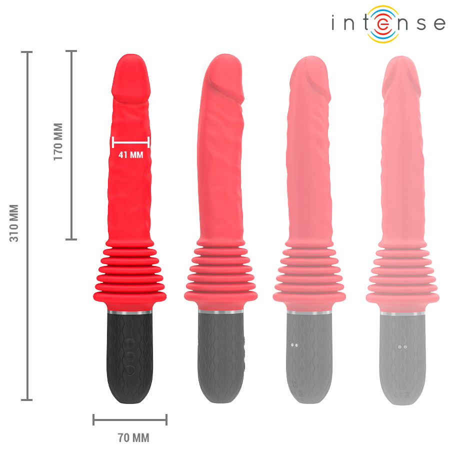 INTENSE - Cynthia Støtende vibrator med varme og fjernkontroll