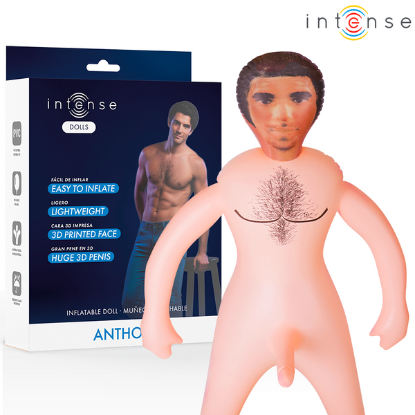 INTENSE DOLLS - Anthony Oppblåsbar mannlig sexdukke med 3D-penis