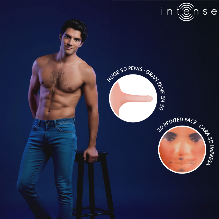INTENSE DOLLS - Anthony Oppblåsbar mannlig sexdukke med 3D-penis