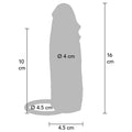 GET REAL - Hydrated Skin Penissleeve i silikon Karamell 16 cm