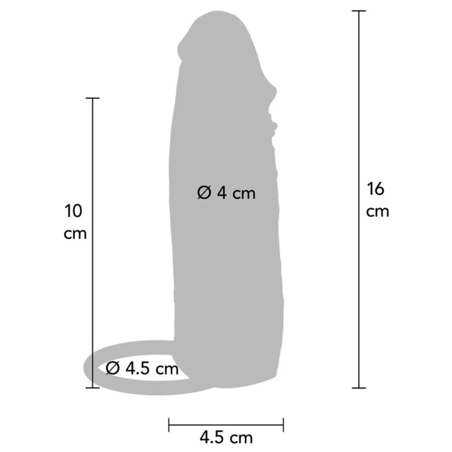 GET REAL - Hydrated Skin Penissleeve i silikon Karamell 16 cm