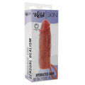 GET REAL - Hydrated Skin Penissleeve i silikon Karamell 16 cm