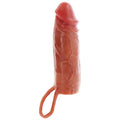 GET REAL - Hydrated Skin Penissleeve i silikon Karamell 16 cm