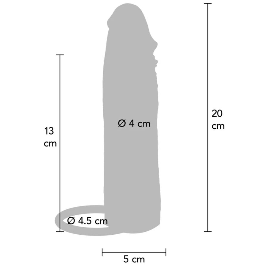 GET REAL - Hydrated Penisforlenger Hudfarge 20 cm